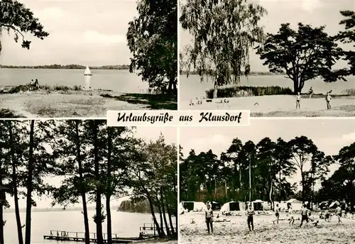 AK / Ansichtskarte  Klausdorf_Mellensee Campingplatz am See Badestrand Bootsanleger Klausdorf_Mellensee