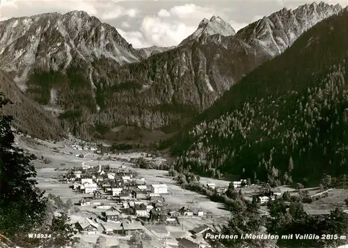 AK / Ansichtskarte  Partenen_Vorarlberg mit Valluela Partenen Vorarlberg