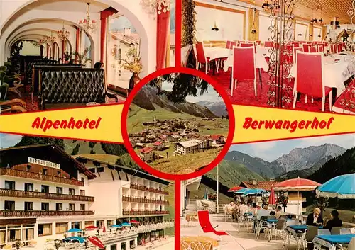 AK / Ansichtskarte 73888240 Berwang_Tirol_AT Alpenhotel Berwangerhof Gastraeume Terrasse Panorama 