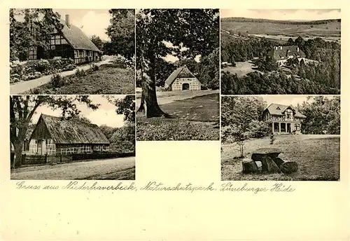 AK / Ansichtskarte  Niederhaverbeck_Bispingen Naturschutzpark Lueneburger Heide Teilansichten 