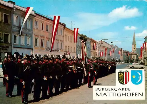 AK / Ansichtskarte  Mattighofen_AT Uniformiertes bewaffnetes Buergerkorps Mattighofen Buergergarde 