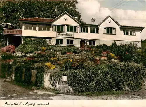 AK / Ansichtskarte  Heiligkreuzsteinach Hoehengaststaette Bergschloessl Heiligkreuzsteinach