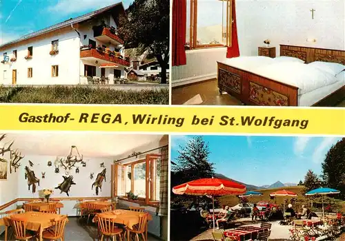 AK / Ansichtskarte  Wirling_St_Wolfgang Gasthof Rega Gaestezimmer Gaststube Terrasse 