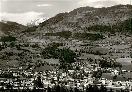 AK / Ansichtskarte  Schwarzach_Pongau_AT Fliegeraufnahme mit Hochkoenig 