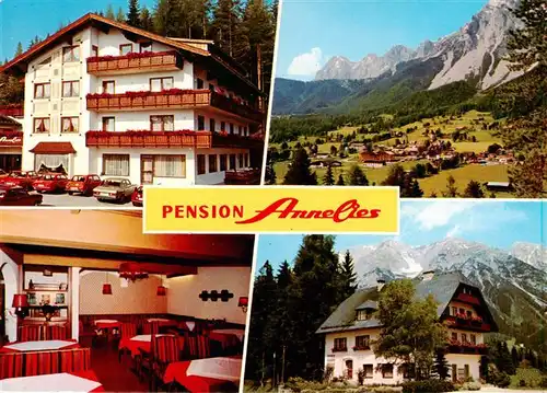 AK / Ansichtskarte  Ramsau_am_Dachstein_Schladming_Obersteiermark_AT Pension Annelies Gastraum Panorama 