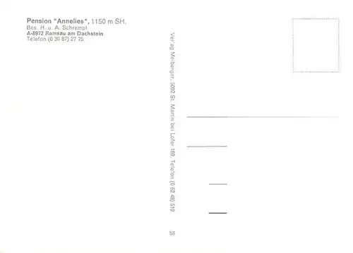 AK / Ansichtskarte  Ramsau_am_Dachstein_Schladming_Obersteiermark_AT Pension Annelies Gastraum Panorama 