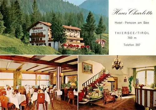 AK / Ansichtskarte  Thiersee_Tirol_AT Haus Charlotte Gasraum Theke 