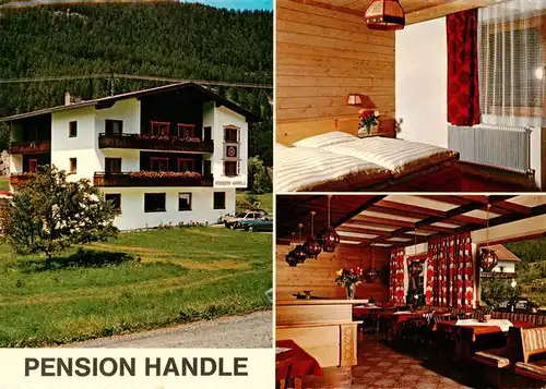 AK / Ansichtskarte 73888313 Ried_Oberinntal Pension Handle Gaestezimmer Gaststube Ried Oberinntal