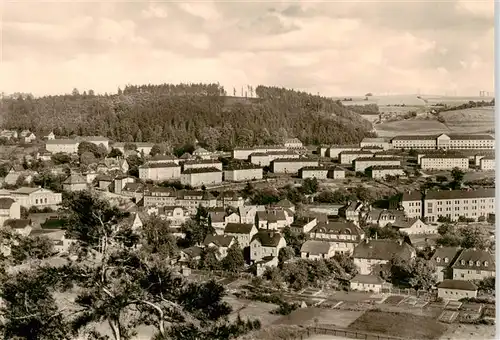 AK / Ansichtskarte  Berga_Elster Blick zur Wismut Siedlung Fliegeraufnahme Berga_Elster