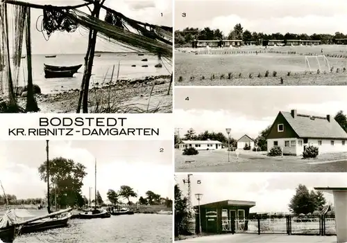 AK / Ansichtskarte  Bodstedt An der Ostsee Am Hafen Kinderferienlager des VEB Fischkombinat Rostock Bodstedt