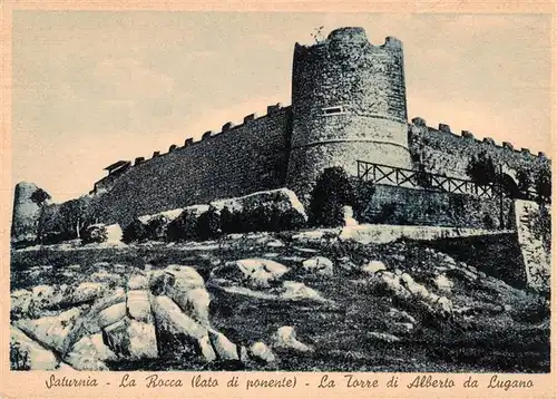 AK / Ansichtskarte  Saturnia_Toscana_IT La Rocca La Torre di Alberto da Lugano 