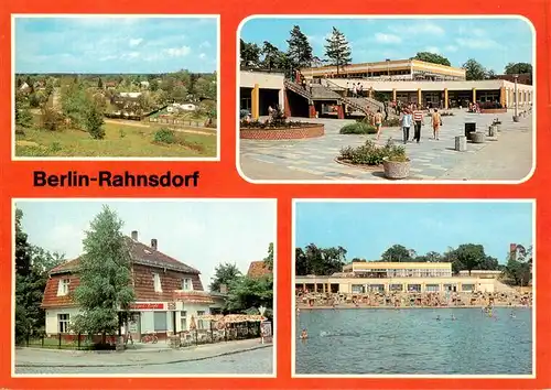 AK / Ansichtskarte  Rahnsdorf_Berlin Teilansicht Strandbad Mueggel Cafe Rahnsdorf Berlin