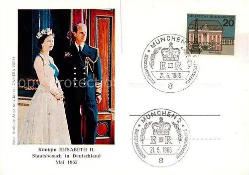 AK / Ansichtskarte  Adel_England Elisabeth 2 Deutschland Adel_England