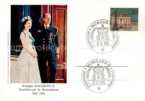 AK / Ansichtskarte  Adel_England Elisabeth 2 Deutschland Adel_England