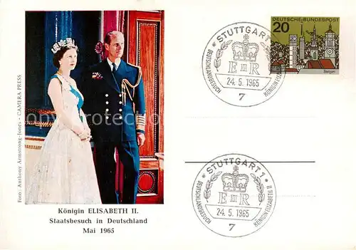 AK / Ansichtskarte  Adel_England Elisabeth 2 Deutschland Adel_England