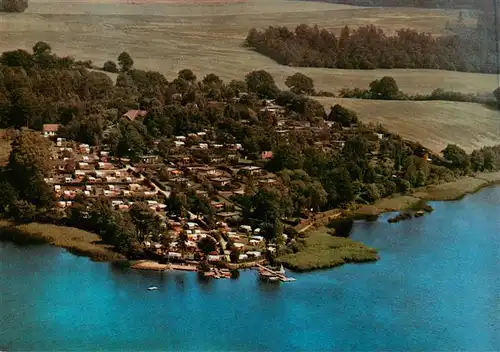 AK / Ansichtskarte  Poenitz_See Ferienhaeuser und Campingplatz Margarethenhoehe Fliegeraufnahme Poenitz_See