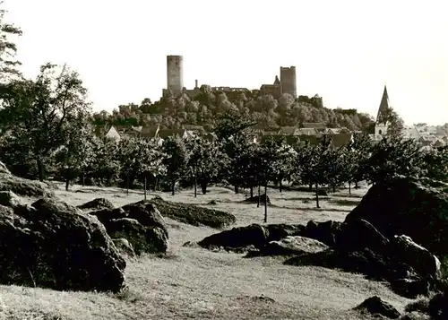 AK / Ansichtskarte  Muenzenberg Blick vom Steinberg auf Schloss Muenzenberg