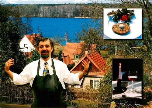 AK / Ansichtskarte  Altenhof_Werbellinsee Restaurant Werbellow Gastwirt Gastraum Altenhof Werbellinsee