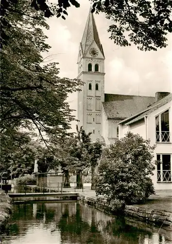 AK / Ansichtskarte  Ismaning Pfarrkirche St Johann Ismaning