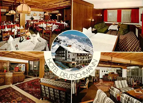 AK / Ansichtskarte  Obergurgl_Soelden_oetztal_Tirol Hotel Deutschmann Gastraeume Gaestezimmer 