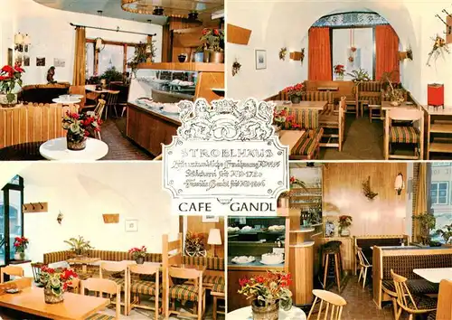 AK / Ansichtskarte  St_Wolfgang_Wolfgangsee_Oberoesterreich_AT Stroblhaus Cafe Gandl Baeckerei Konditorei Gastraeume 