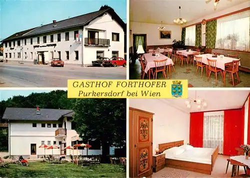 AK / Ansichtskarte 73888578 Purkersdorf Gasthof Forthofer Gastraeume Gaestezimmer Purkersdorf