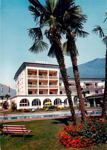 AK / Ansichtskarte  Ascona_Lago_Maggiore_TI Albergo Delta 