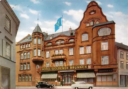 AK / Ansichtskarte  Wiesbaden Hotel Restaurant Goldener Brunnen Wiesbaden