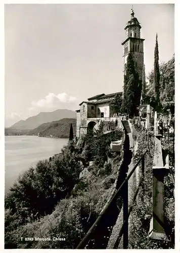 AK / Ansichtskarte  Morcote_Lago_di_Lugano_TI Chiesa 