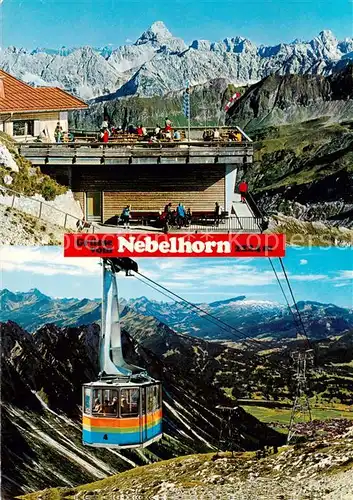 AK / Ansichtskarte 73888678 Seilbahn_Cable-Car_Telepherique Nebelhorn Oberstdorf Allgaeu 