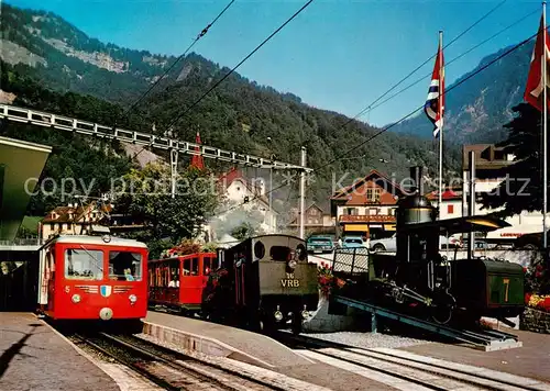 AK / Ansichtskarte 73888681 Eisenbahn_Railway_Chemin_de_Fer Vitznau Rigi Bahn Triebfahrzeug 1871 1971 
