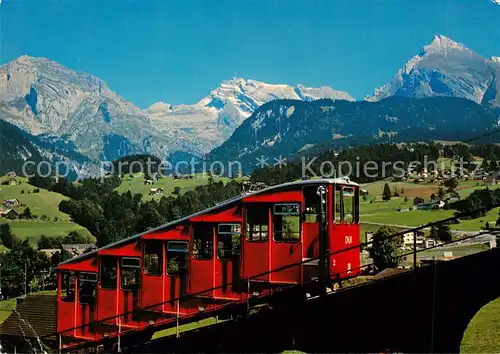 AK / Ansichtskarte 73888682 Zahnradbahn_Rack_Railway-- Schweiz Unterwasser Obertoggenburg Stoss Saentis  