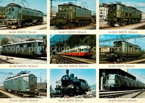 AK / Ansichtskarte 73888702 Lokomotive Schweizer Lokomotiven Ae 4/4 Eb 3/5 