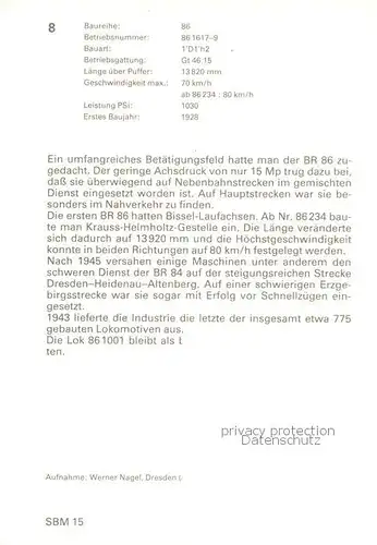 AK / Ansichtskarte  Lokomotive RB 86 1617-9  