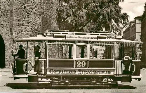 AK / Ansichtskarte  Strassenbahn_Tramway-- Goerlitz  