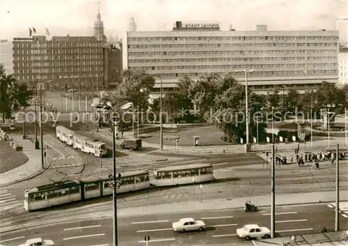 AK / Ansichtskarte  Strassenbahn_Tramway-- Leipzig Interhotel 