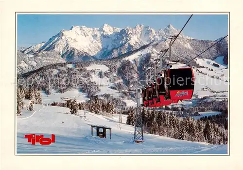 AK / Ansichtskarte  Seilbahn_Cable-Car_Telepherique Fieberbrunn Tirol  