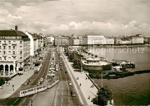 AK / Ansichtskarte  Strassenbahn_Tramway-- Hamburg  