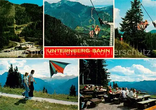 AK / Ansichtskarte 73888774 Sessellift_Chairlift_Telesiege Unterberg Bahn Ruhpolding 