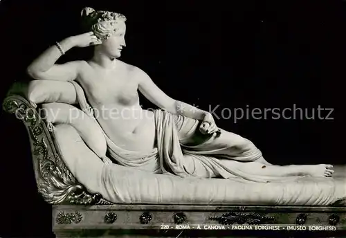 AK / Ansichtskarte  Skulpturen Roma A,Canova Paolina Borghese 