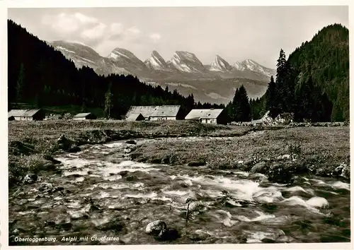 AK / Ansichtskarte  Obertoggenburg Aelpli mit Churfirsten Obertoggenburg