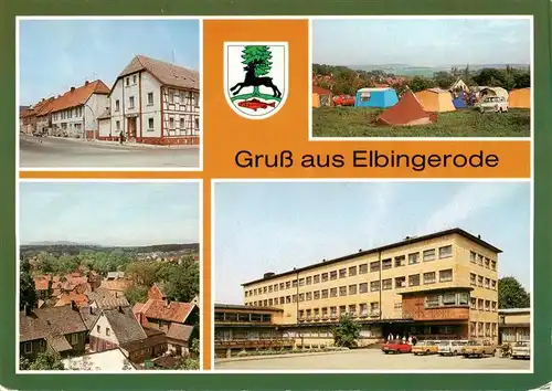 AK / Ansichtskarte 73888793 Elbingerode_Harz Rathaus Zeltplatz Teilansicht Diakonissenmutterhaus Neuvandsburg Elbingerode Harz