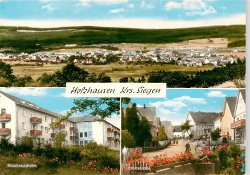 AK / Ansichtskarte  Holzhausen_Siegen_Burbach Panorama Blaukreuzheim Dorfstrasse 