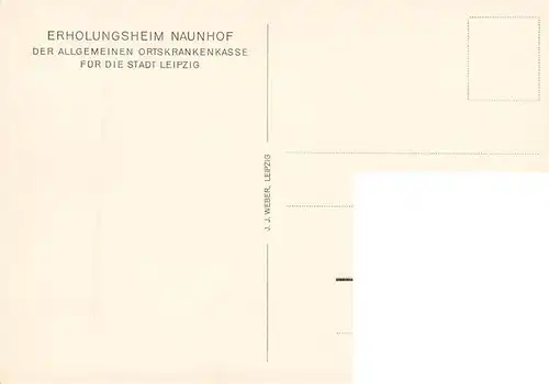 AK / Ansichtskarte 73888835 Naunhof__Leipzig Erholungsheim Naunhof der AOK Blockhaus 