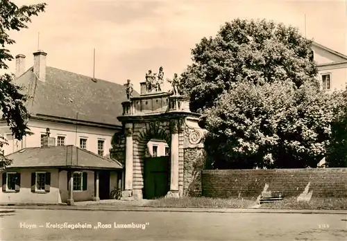 AK / Ansichtskarte  Hoym Kreispflegeheim Rosa Luxemburg Hoym