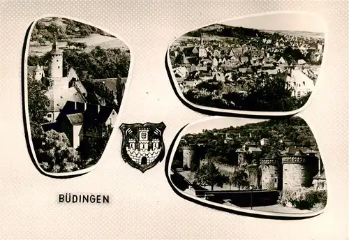 AK / Ansichtskarte  Buedingen_Hessen Schloss Panorama  Buedingen Hessen