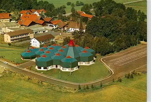 AK / Ansichtskarte  Wigratzbad Herz Jesu und Maria Suehnekirche Fliegeraufnahme Wigratzbad