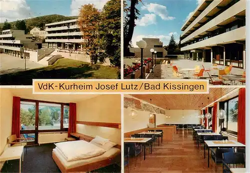 AK / Ansichtskarte 73888871 Bad_Kissingen VdK Kurheim Josef Lutz Gaestezimmer Speiseraum Bad_Kissingen