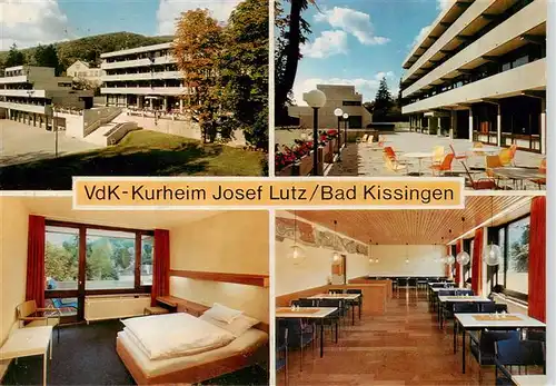 AK / Ansichtskarte  Bad_Kissingen VdK Kurheim Josef Lutz Gaestezimmer Speiseraum Bad_Kissingen