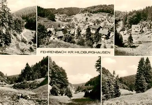 AK / Ansichtskarte  Fehrenbach_Thueringer_Wald Teilansichten Panorama Fehrenbach_Thueringer_Wald